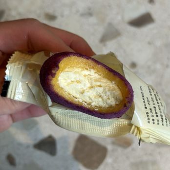 Milli Matcha - Inside of the sweet potato mochi - Coffee & Tea Near Me - Pasadena, California
