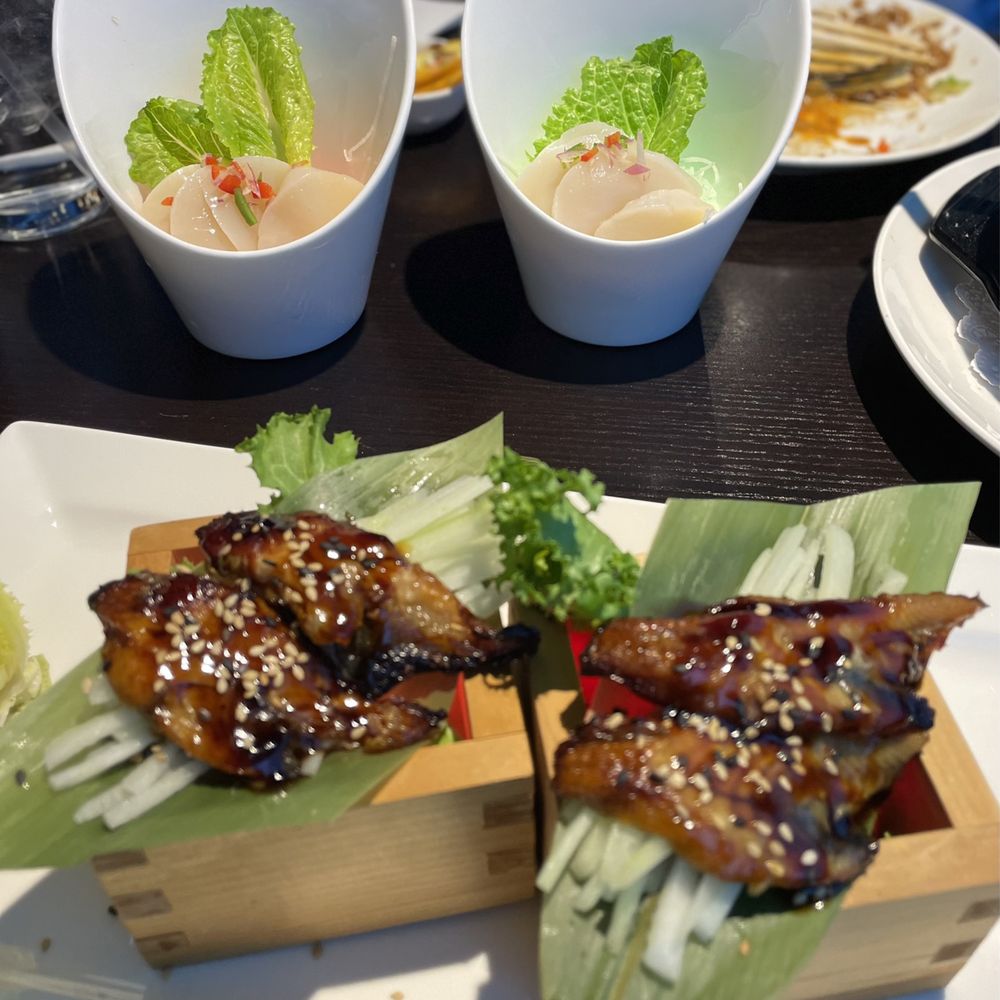 Mann Sarka - Part of omakase for two Scallop and grilled eel - Asian Fusion Near Me - Floral Park, New York Mann Sarka - Part of omakase for two Scallop and grilled eel - Asian Fusion Near Me - Floral Park, New York