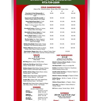 T & L Rinaldi’s - the menu - Delis Near Me - Belleville, New Jersey