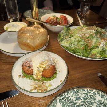 Capri - Honey buns, meatballs, arancini, and crunchy Caesar - Italian Near Me - Boston, Massachusetts