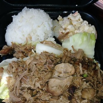 Ono Hawaiian BBQ - Kalua Pork with scoop rice and mac salad!!!! - Hawaiian Near Me - Phoenix, Arizona Ono Hawaiian BBQ - Kalua Pork with scoop rice and mac salad!!!! - Hawaiian Near Me - Phoenix, Arizona