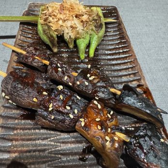 Seven Sushi & Robata - Okra and oyster shitake - Sushi Bars Near Me - Houston, Texas Seven Sushi & Robata - Okra and oyster shitake - Sushi Bars Near Me - Houston, Texas