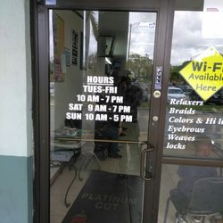 Platinum Cuts - These are the hours of operation