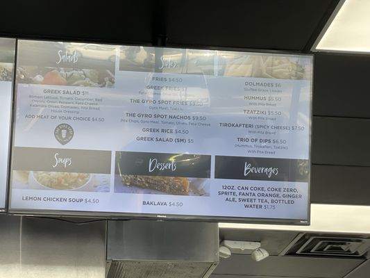Menu photo 1 The Gyro Spot Fuquay-Varina, NC