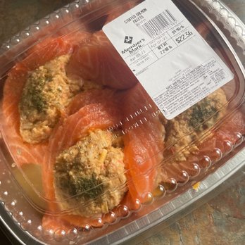 Sam's Club - Stuffed Salmon filets, 375 degrees, brush with melted butter, bake 20 minutes. - Wholesale Stores Near Me - Harvey, Louisiana Sam's Club - Stuffed Salmon filets, 375 degrees, brush with melted butter, bake 20 minutes. - Wholesale Stores Near Me - Harvey, Louisiana