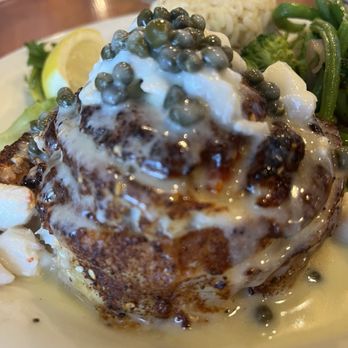 Salt Water Grill - Crab Stuffed Flounder, (crab stuffing) - Seafood Near Me - Corpus Christi, Texas Salt Water Grill - Crab Stuffed Flounder, (crab stuffing) - Seafood Near Me - Corpus Christi, Texas