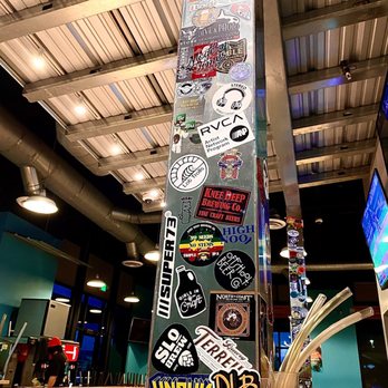 Board & Brew - Stickers at the bar - Sandwiches Near Me - Tustin, California