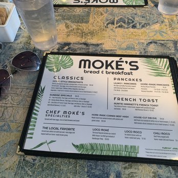 Moke's Bread & Breakfast - Breakfast menu - Breakfast & Brunch Near Me - Kailua, Hawaii