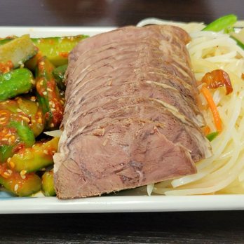 Laoxier noodle house - 3 item appetizer with cucumber, beef and potatoes - Chinese Near Me - Arcadia, California Laoxier noodle house - 3 item appetizer with cucumber, beef and potatoes - Chinese Near Me - Arcadia, California