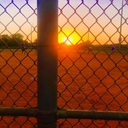 Sunset at the Ball-field.