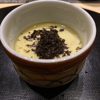 Omakase - Crab in custard topped with truffle - Sushi Bars Near Me - San Francisco, California Omakase - Crab in custard topped with truffle - Sushi Bars Near Me - San Francisco, California