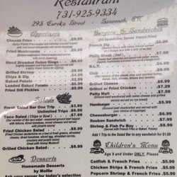 Mollie Monday's - Menu as of 11/2016