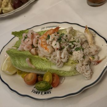 Sam's Tavern - Half shellfish salad - lunch portion. - Sports Bars Near Me - San Francisco, California Sam's Tavern - Half shellfish salad - lunch portion. - Sports Bars Near Me - San Francisco, California