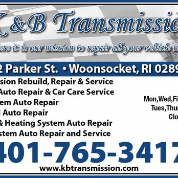 K & B Transmission - Transmission Repair Near Me - Woonsocket, Rhode Island K & B Transmission - Transmission Repair Near Me - Woonsocket, Rhode Island