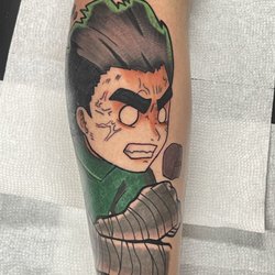 Rock Lee tattoo best tattoo artist anime tattoo