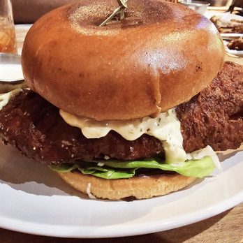 Hole 19 Craft Kitchen - Red snapper sandwich - Sports Bars Near Me - Greensboro, North Carolina Hole 19 Craft Kitchen - Red snapper sandwich - Sports Bars Near Me - Greensboro, North Carolina