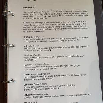 Chaska - Drink menu 1 - Indian Near Me - Cranston, Rhode Island