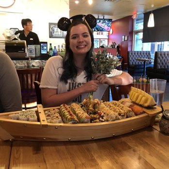 Umami Japanese Cuisine - We selected a plethora of rolls and they brought them in this darling boat!! - Japanese Near Me - Draper, Utah Umami Japanese Cuisine - We selected a plethora of rolls and they brought them in this darling boat!! - Japanese Near Me - Draper, Utah