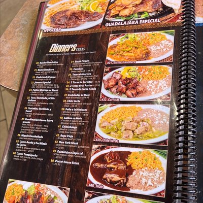 Menu photo 7 Casa Jimenez Glendora, CA
