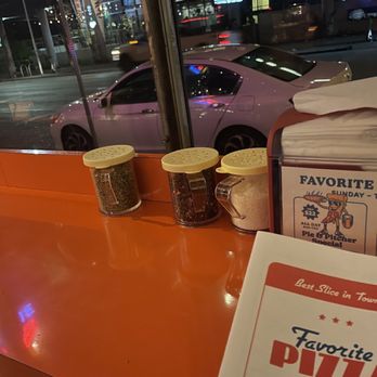 Favorite Pizza - View from inside the restaurant - Pizza Near Me - Austin, Texas Favorite Pizza - View from inside the restaurant - Pizza Near Me - Austin, Texas