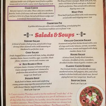 Cooyon's Restaurant - menu - Cajun/Creole Near Me - Mountain Home, Arkansas Cooyon's Restaurant - menu - Cajun/Creole Near Me - Mountain Home, Arkansas