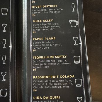 River's Cocktail & Wine Bar - 2/2026 menu - Cocktail Bars Near Me - Fort Worth, Texas