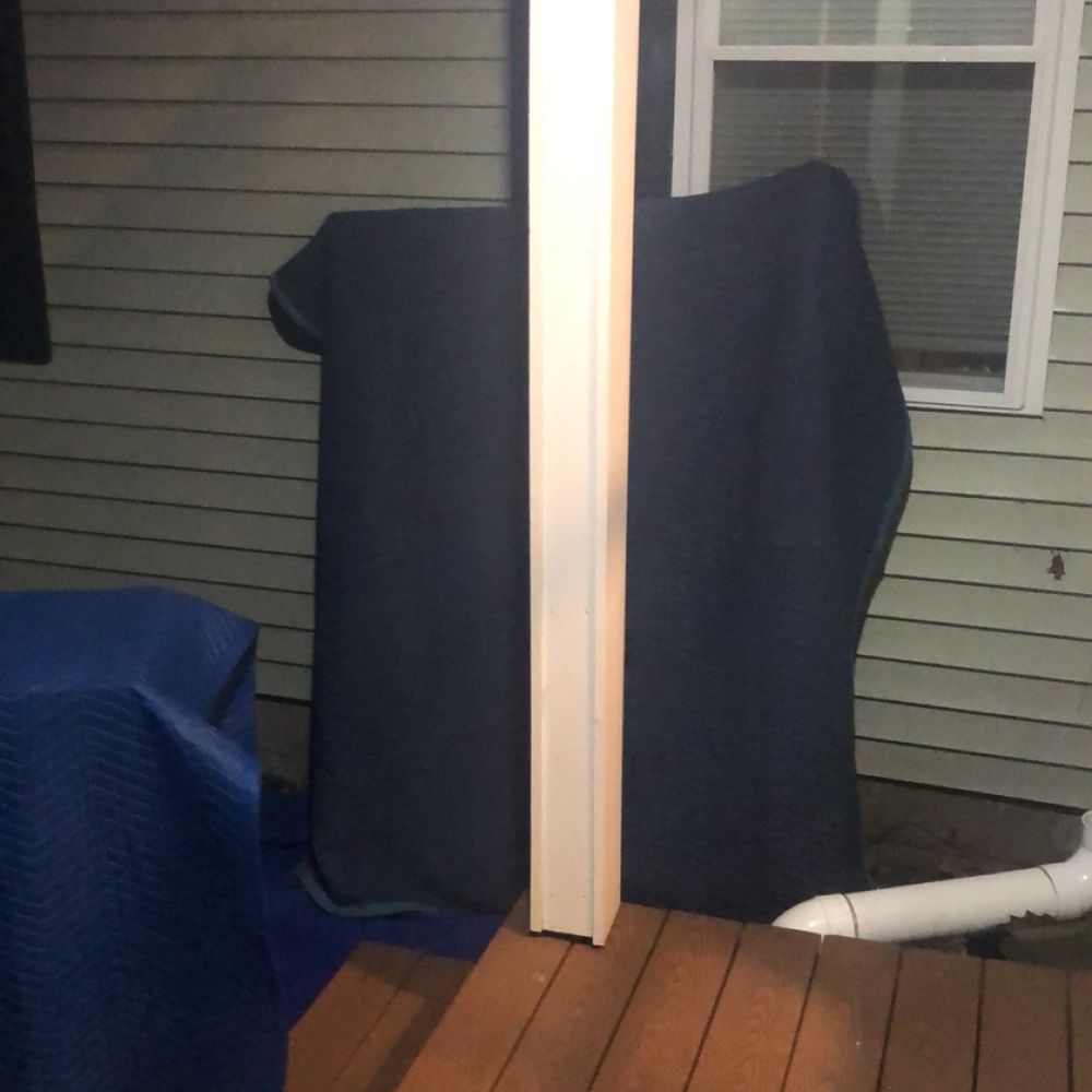 Casey Movers - bed frame left outside in the rain - Movers Near Me - Rockland, Massachusetts