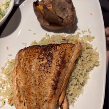 LongHorn Steakhouse - LongHorn Salmon baked Sweet Potato with Cinnamon Sugar & Butter Sides - Steakhouses Near Me - Greensboro, North Carolina LongHorn Steakhouse - LongHorn Salmon baked Sweet Potato with Cinnamon Sugar & Butter Sides - Steakhouses Near Me - Greensboro, North Carolina