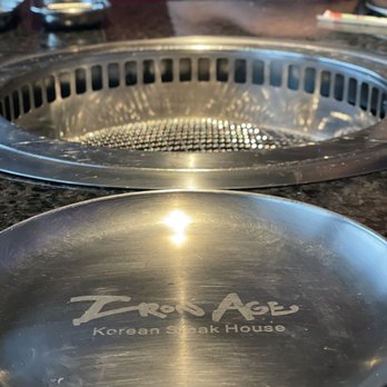 Iron Age Glenview - Table top grill located at every table - Barbeque Near Me - Glenview, Illinois Iron Age Glenview - Table top grill located at every table - Barbeque Near Me - Glenview, Illinois