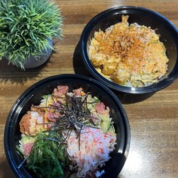 Shaggy dog Shaggy Dog Signature Bowl and Ahi Tuna and Spicy Tuna Bowl