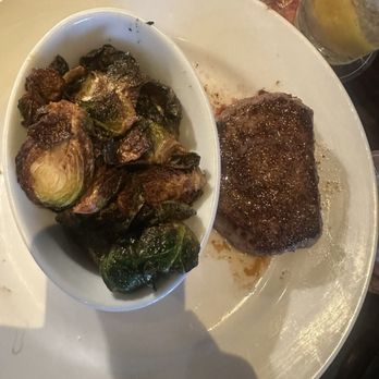 LongHorn Steakhouse - Filet 6oz and Brussels sprouts - Steakhouses Near Me - Rancho Cucamonga, California
