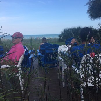 Bummz Beach Cafe - Ocean view from outdoor seating area - Cafes Near Me - Myrtle Beach, South Carolina