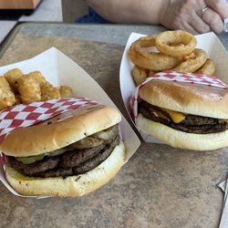 Calvin's Hamburger Haven - $20.17 w/tax and .80 for a water cup. September 2024