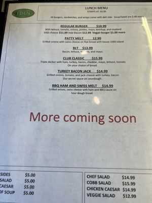 Menu photo 4 The Empossible Eden Cafe Port Angeles, WA Menu photo 4 The Empossible Eden Cafe Port Angeles, WA