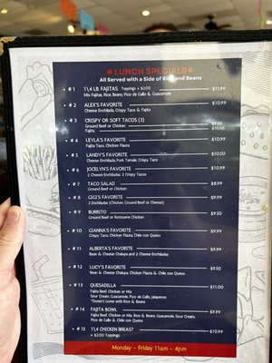 Menu photo 2 Lucho’s Tex-Mex Houston, TX Menu photo 2 Lucho’s Tex-Mex Houston, TX