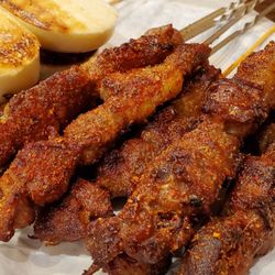 XINJIANG BBQ - Beef, lamb, sweet bun skewers