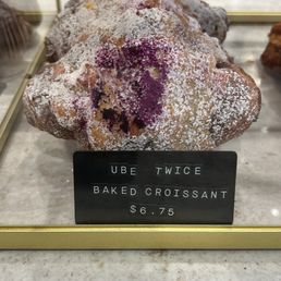 Ube twice baked croissant Ube twice baked croissant