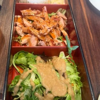Kiku Sushi & Vegetarian - Bentgo Chicken Teriyaki Box it also came with rice not pictures - Sushi Bars Near Me - Lafayette, California Kiku Sushi & Vegetarian - Bentgo Chicken Teriyaki Box it also came with rice not pictures - Sushi Bars Near Me - Lafayette, California