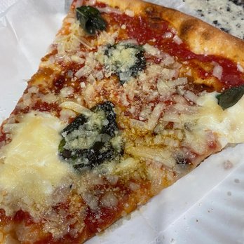 Burrata Basil Pizza - Pesto slice - Italian Near Me - New York, New York