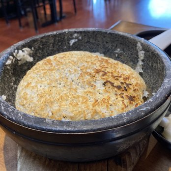 Pyeong Chang Tofu - Nurungji (Korean scorched rice) came with the soup - Korean Near Me - Berkeley, California Pyeong Chang Tofu - Nurungji (Korean scorched rice) came with the soup - Korean Near Me - Berkeley, California