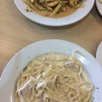 Pasta Pronto - Jambalaya pasta & fettuccine Alfredo with grilled chicken. - Italian Near Me - Beaverton, Oregon