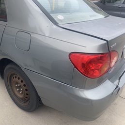 Put on the bumper when it was hanging off!