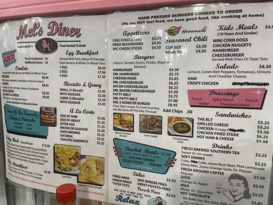Menu photo 1 Mel's DIner Prairie Grove, AR