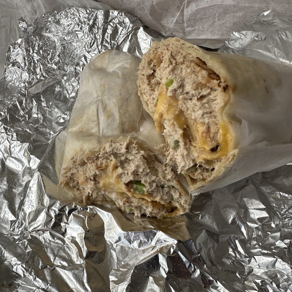 Tuna melt wrap Tuna melt wrap