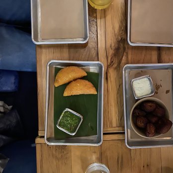bartaco - Chicken empanadas, plantains and a peach margarita - Mexican Near Me - Atlanta, Georgia