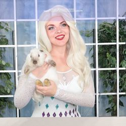 Creative Parties For Kids - Elsa and her bunny, Snowball. Magic shows available.