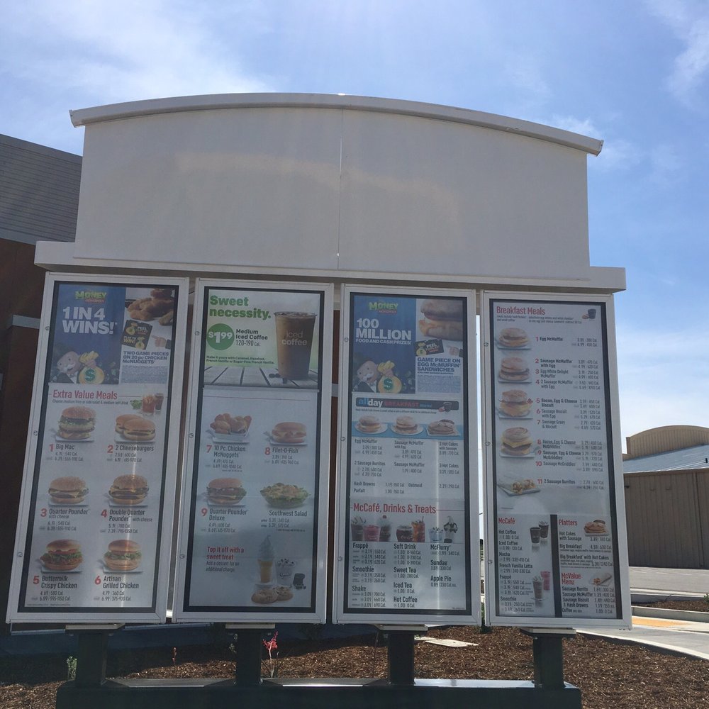 McDonalds - Lunch Menu - Burgers Near Me - Mendota, California