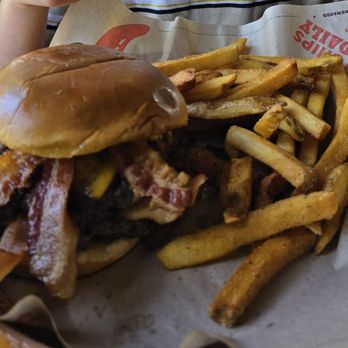 Chili's - My son did not like his burger.  Just seeing it makes me have indigestion. - American Near Me - Fremont, California