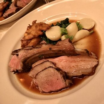 Chez Panisse - Full Belly Farm Lamb roasted in the fireplace with cumin and green garlic; with spinach, glazed turnips and fennel fritters - so good - New American Near Me - Berkeley, California Chez Panisse - Full Belly Farm Lamb roasted in the fireplace with cumin and green garlic; with spinach, glazed turnips and fennel fritters - so good - New American Near Me - Berkeley, California