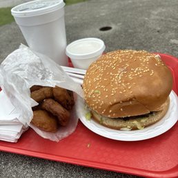 Double Pimento Cheese Burger